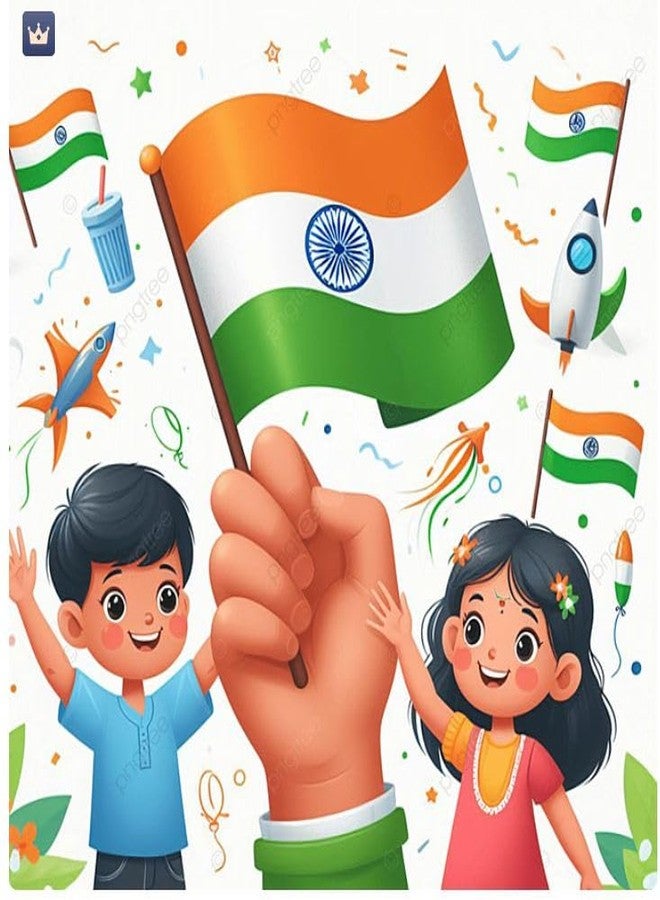 DEEP PRINT MART Republic Day Badges 26 January Pin Button Badges - 58mm High Glossy, Patriotic Badge for Independence Day and National Events- By Deep Print Mart (DESIGN-01) - Image 4
